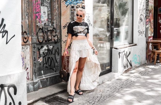 Maxirock vokuhila Balenciaga slides